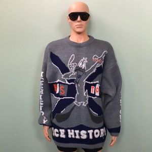 Iceberg's Men's Gray and Navy Sweatshirt